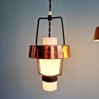 Trio Van Scandinavische Hangers In Opaline En Kopermetaal thumbnail 3