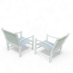 2 X Plastic / Pvc Pipe / Mesh / Indoor / Outdoor Chairs / 1970s thumbnail 14