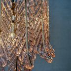 Vintage Kroonluchter – Rosé Leaves – Glas thumbnail 9