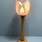 Nederlands Witte Tulp Lamp Van Bonydesign (Niet Gesigneerd), Tafellamp, Bureaulamp thumbnail 3