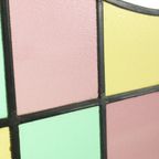 Vintage Glasraam Glas In Lood Set Van 2 Klassieke Stijl 92x50cm thumbnail 10