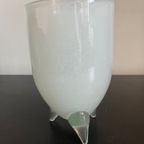 Handgeblazen Vaasje Melkglas thumbnail 3