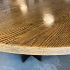 Jaren 70 Vergadertafel Rond Vintage Ronde Eettafel Xxl 180Cm thumbnail 11