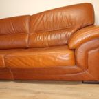 Vintage Lederen Sofa thumbnail 10