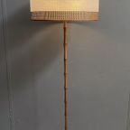 Bamboo Look Floorlamp Large White Shade thumbnail 8