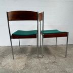 23 X Midcentury Eetkamerstoel Casala Modell - Chroom, Hout thumbnail 6