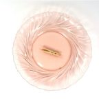 Vintage Glazen Schaal Rosaline Swirl Vereco thumbnail 3