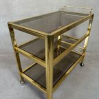 Vintage 80’S Bar Trolley – Hollywood Regency thumbnail 2