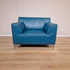 Montel Fresh - Fauteuil - Blauw - Leder - Design thumbnail 2