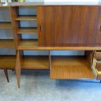 Mooie Vintage Highboard Midcentury Retro Buffetkast thumbnail 7