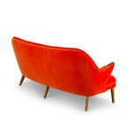 Deense Design Oranje Vintage Sofa Gemaakt Door Cfc Silkeborg, 1960S thumbnail 8
