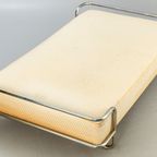 Vintage Ikea Kromvik Chromen Bed Met Matras, Knut Hagberg, Jaren 80 thumbnail 2