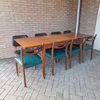 Vintage Uitschuifbare Eettafel Vintage Tafel thumbnail 12