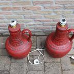 Vintage Xl Vaaslamp Rood thumbnail 3