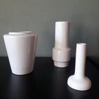 Set Van 3 Witte Vintage Design Items - Vaas - Kandelaar thumbnail 15