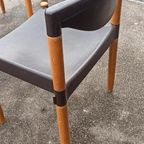 6 Vintage Strax Stoelen, Hartmut Lohmeyer Voor Casala thumbnail 8