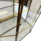 Vintage Mini Serre / Vitrine / Etagere Met Spiegelwand thumbnail 9