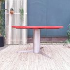 Rode Ronde Xl Eettafel 130 Cm Vintage Space Age Design Tafel thumbnail 15