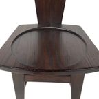 Vintage Brutalist Eiken Stoel Jaren 60 Massief Hout thumbnail 19