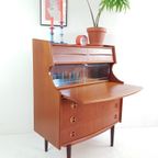Vintage Deense Secretaire Teak Arne Vodder Kast Bureau thumbnail 6