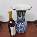 Vintage Delftsblauwe Vaas Tulpvaas Porselein thumbnail 4