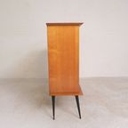Secretaire Met Schuifdeuren Op Ranke Poten, Jaren 50 thumbnail 12