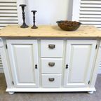 Prachtig Wit Landelijk Dressoir 135 Cm thumbnail 3