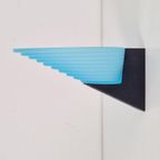 Postmoderne Wandlamp Mazzega Murano Glas Italië ´80 Blauw thumbnail 7