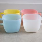 4 Opale France Kopjes / Kommen / Mokken - Vintage Servies thumbnail 6