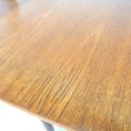 Vintage Eettafel Tafel Jaren60 Teakhout Uitschuiftafel Ovaal thumbnail 9