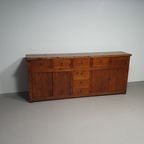 Spanisch Chestnut Wood Side Board Antiqu Bar Counter. Butcher Bar Counter thumbnail 2