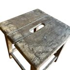 Vintage Industrieel Krukje / Bijzettafeltje / Plantentafel thumbnail 6