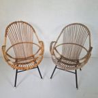 2 Rohe Noordwolde Rotan Vintage Stoeltjes thumbnail 4