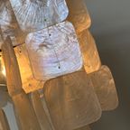 Capiz Hanglamp Kroonluchter Vintage Opaline Parelmoer thumbnail 6