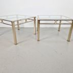Set 2 Vintage Salontafel Chroom Messing Fratelli Orsenigo 70 thumbnail 10