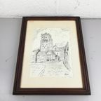 José - Pentekening Grote Markt Veurne - 1975 thumbnail 3