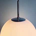 Grote Suspensie In Wit Gesatineerd Opaalglas, Limburg, 1970 thumbnail 7