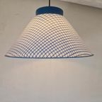 Vintage Kunststof Hanglamp Wit Blauw. thumbnail 8