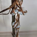 Rare Floor Lamps With Little Stones In Copper Wire / Labeled Sap thumbnail 3