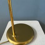 Mid Century Messing Bureaulamp - Tafellamp In Bauhaus-Stijl - Gouden Lamp thumbnail 9