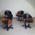 4 X '80S Italian Barber Chair, Height Adjustable thumbnail 6