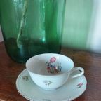 7 Delig Jaren 40 Servies Van <<<brand>>>, Heel Dun Porselein thumbnail 4