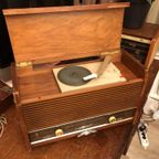 Retro Vintage Jaren 60 Philips Oude Radio En Grammofoon thumbnail 3