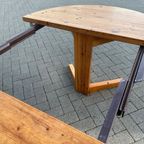 Vintage Eetkamerset – 6 Stoelen En Verstelbare Tafel thumbnail 14