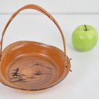 Vintage Japanse Handgesneden Houten Obon Kom Schaal Azie thumbnail 6