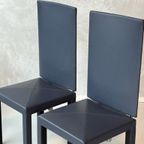 Arcalla Eetkamerstoelen Set 4x B&b Italia Paolo Piva Vintage thumbnail 6