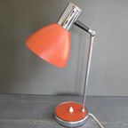 Vintage Stilux Milano Bureaulamp Oranjebruin Made In Italy thumbnail 2