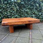 Brutalistische Wabi-Sabi Massief Eiken Salontafel thumbnail 13