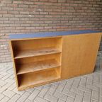 Vintage Schoolkast Room Divider Boekenkast thumbnail 11