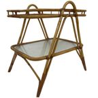 Vintage Rotan Tafel Bijzettafel Rohe Noordwolde Jaren 60 thumbnail 3